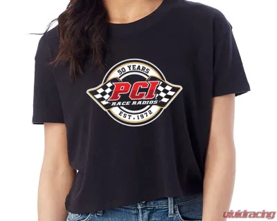 PCI Race Radios 50th Ladies Crop Tee - X Large Size - 0938