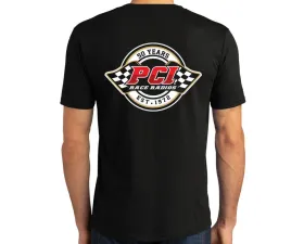 PCI Race Radios 50th Years Anniversary Black Shirt - Adult Large