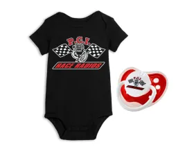 PCI Race Radios Baby Gift Package with Onesie and Pacifier - 12 Month