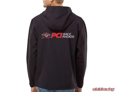 PCI Race Radios Black Chase Hooded and Zip-Up Jacket - Medium Size - 3998