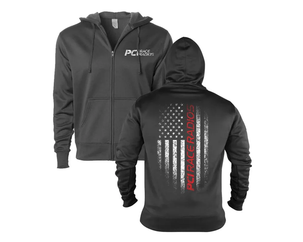 PCI Race Radios Patriot Zip Up Hoodie - Medium Size - 3854