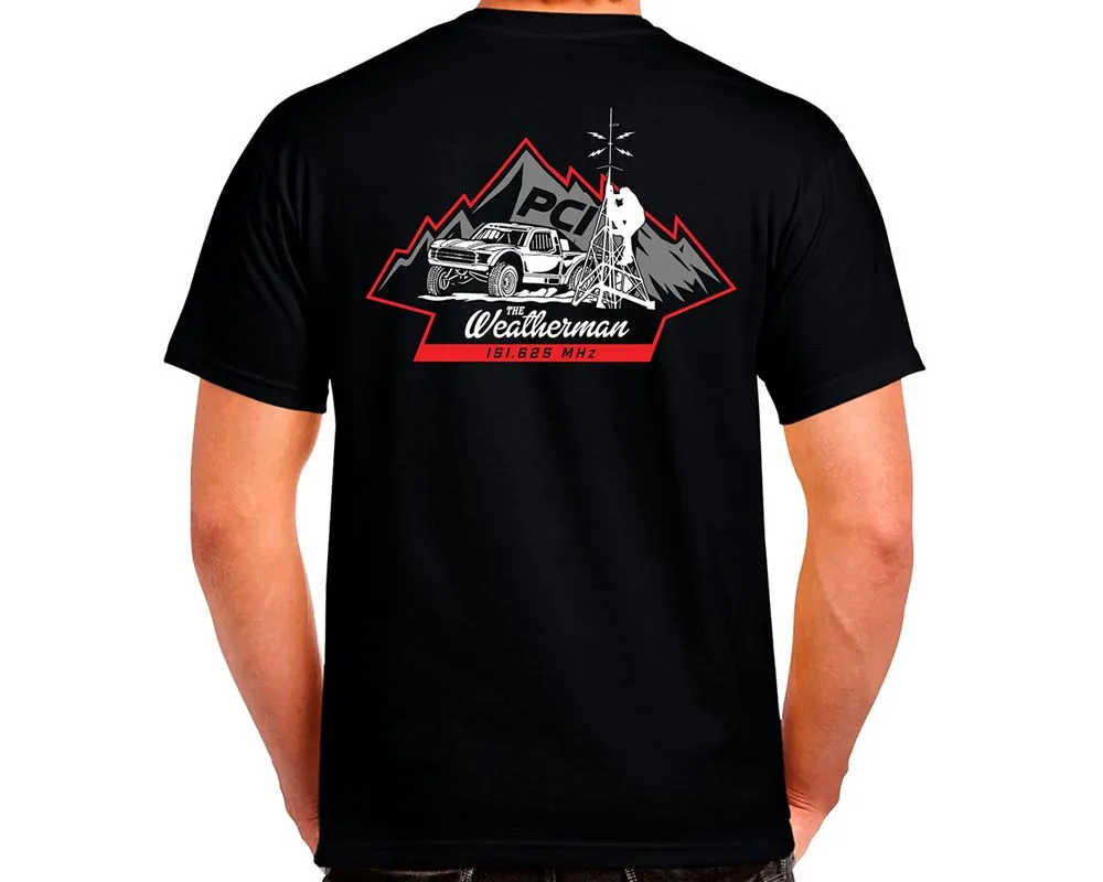 PCI Race Radios Black Weatherman 151.625 Shirt - Large Size - 2030
