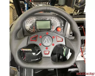 Assault Industries Single Black Universal Steering Wheel Push-To-Talk Communications Plate - SW-U-PTT-S