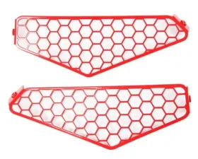 Assault Industries Indy Red Radiator Side Grills Polaris RZR Pro XP 2020-2022