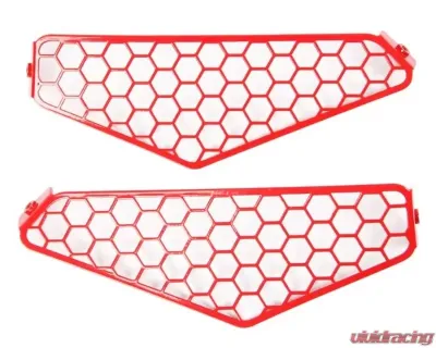 Assault Industries Indy Red Radiator Side Grills Polaris RZR Pro XP 2020-2022 - GRL-P-PROXP-ST-SG-03