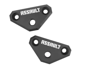 Assault Industries Black Anodized M10 A-Pillar Mount Brackets Can-Am Maverick X3 2017-2022