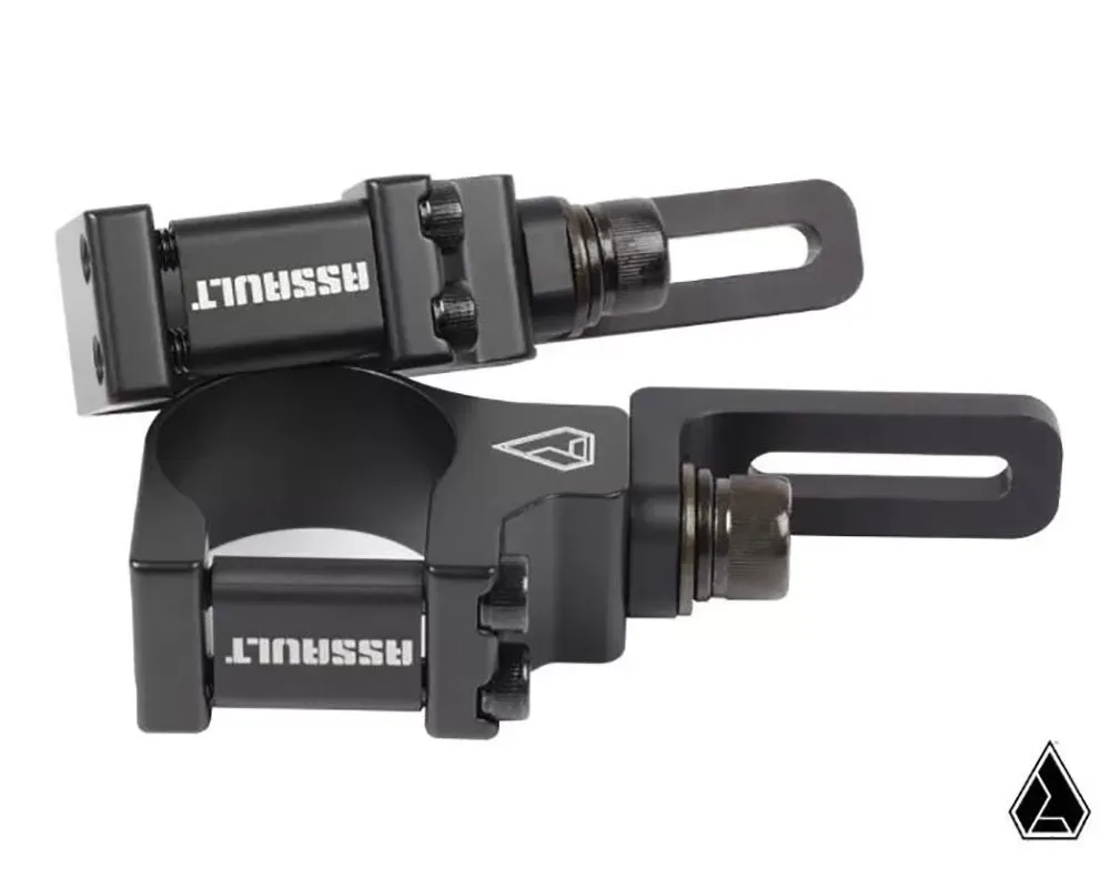 Assault Industries 90 Degree Top Tube Light Bar Mount Brackets Set of 2 - 1.75" Clamp Size Arctic Cat | CFMOTO Zforce | Kawasaki | Polaris | Tracker XTR | Honda | Can-Am | Yamaha 2005+ - LBM-U-003-1.75