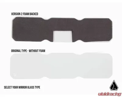 Assault Industries Original Bomber Convex Center Mirror Glass Replacement - RVM-U-BOMB-RGF