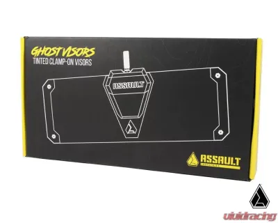 Assault Industries 1.5" Ghost Tinted Sun Visors Set of 2 Kawasaki | Polaris | Yamaha 2014+ - SV-U-GHST-1.5