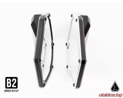 Assault Industries B2C Convex Side Mirrors - M10 A-Pillar Mount Bracket Black Anodized Can-Am Maverick X3 2017+ - SVM-CA-B2-C-MNT-61