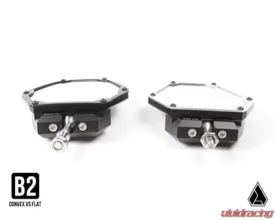Assault Industries B2C Convex Side Mirrors - M10 A-Pillar Mount Bracket Black Anodized Can-Am Maverick X3 2017+ - SVM-CA-B2-C-MNT-61