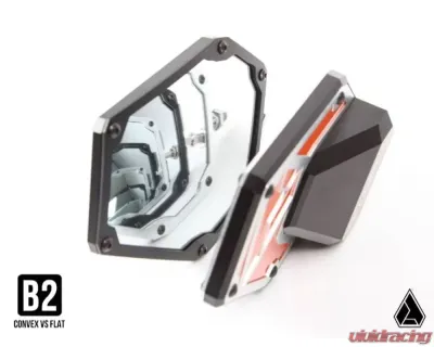 Assault Industries B2C Convex Side Mirrors - M10 A-Pillar Mount Bracket Black Anodized Can-Am Maverick X3 2017+ - SVM-CA-B2-C-MNT-61