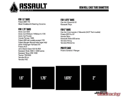 Assault Industries Aviator UTV Side Mirrors - M10 A-Pillar Mount Bracket Black Anodized Polaris| Can-Am Maverick 2008+ - SVM-U-AVITR-M10-61