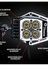 Assault Industries/Baja Designs NightHawk LED Side Mirrors - 1.875" Clamp Size                                     - SVM-U-NTHWK-1.875 - Image 11