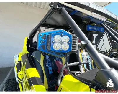 Assault Industries/Baja Designs NightHawk LED Side Mirrors - 2" Clamp Size - SVM-U-NTHWK-2.0