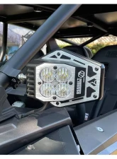 Assault Industries/Baja Designs NightHawk LED Side Mirrors - M10 A-Pillar Mount Bracket Black Anodized Maverick X3                                     - SVM-U-NTHWK-M10-61 - Image 6