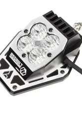 Assault Industries/Baja Designs NightHawk LED Side Mirrors - M10 A-Pillar Mount Bracket Black Anodized Maverick X3                                     - SVM-U-NTHWK-M10-61 - Image 9