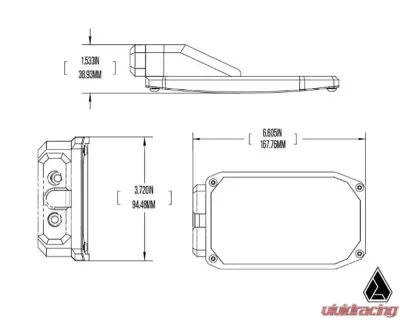 Assault Industries Phantom Convex Side Mirrors - 2" Clamp Size - SVM-U-PHAN-2.0