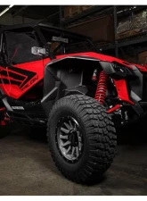 Assault Industries Phantom Convex Side Mirrors - M10 A-Pillar Mount Bracket Black Anodized Maverick X3                                     - SVM-U-PHAN-M10-61 - Image 2