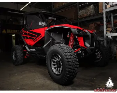 Assault Industries Phantom Convex Side Mirrors - M10 A-Pillar Mount Bracket Black Anodized Maverick X3 - SVM-U-PHAN-M10-61