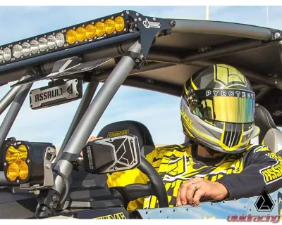 Assault Industries Phantom Convex Side Mirrors - M10 A-Pillar Mount Bracket Black Anodized Maverick X3 - SVM-U-PHAN-M10-61