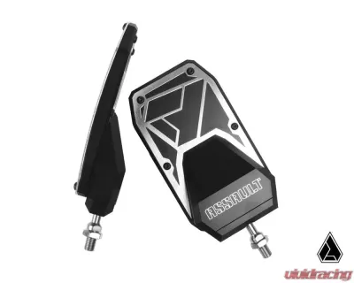 Assault Industries Phantom Convex Side Mirrors - M10 A-Pillar Mount Bracket Black Anodized Maverick X3 - SVM-U-PHAN-M10-61