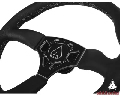 Assault Industries Anthracite/Spec Ops 350R Leather UTV Steering Wheel - SW-U-350RL-28