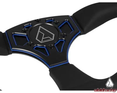 Assault Industries Anthracite/Spec Ops 350R Leather UTV Steering Wheel - SW-U-350RL-28