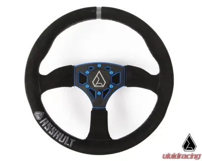 Assault Industries Anthracite/Spec Ops 350R Suede UTV Steering Wheel - SW-U-350RS-28
