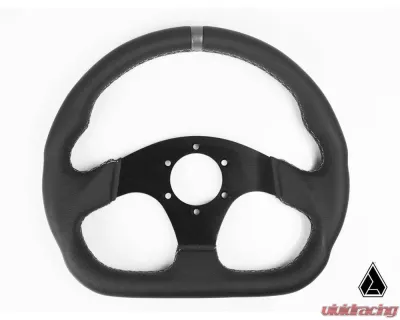 Assault Industries Gray/Orange Ballistic D V2 Steering Wheel Polaris Slinghot 2015+ - SW-U-BALLDLH-04