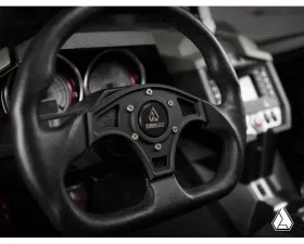 Assault Industries Gray/White Ballistic D V2 Steering Wheel Polaris Slinghot 2015+