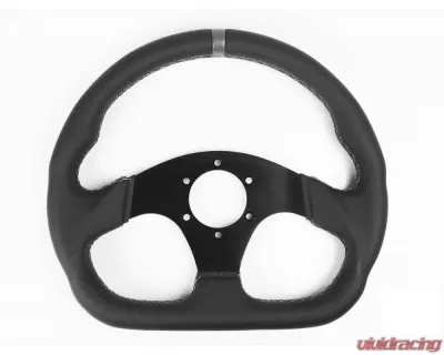 Assault Industries Gray/Yellow Ballistic D V2 Steering Wheel Polaris Slinghot 2015+ - SW-U-BALLDLH-06