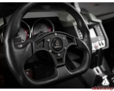Assault Industries Gray/Yellow Ballistic D V2 Steering Wheel Polaris Slinghot 2015+ - SW-U-BALLDLH-06