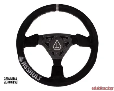Assault Industries Anthracite/Spec Ops Universal Navigator Suede UTV Steering Wheel - SW-U-NAVS-28