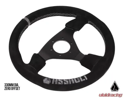 Assault Industries Anthracite/Spec Ops Universal Navigator Suede UTV Steering Wheel - SW-U-NAVS-28