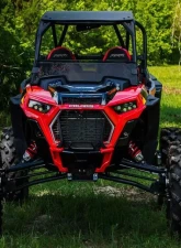 SuperATV Clear Standard Polycarbonate Half Windshield Polaris RZR XP Turbo S 2018+                                     - HWS-P-RZRXPTS-75 - Image 2