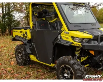 SuperATV Aluminum Doors Can-Am Defender 2-Door 2016+ - DOOR-CA-DEF-002-00