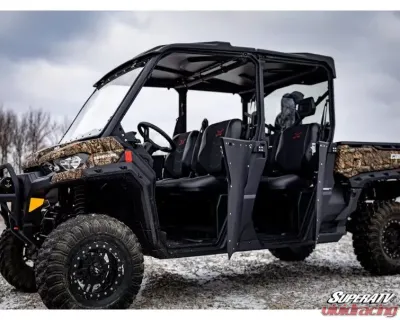 SuperATV Aluminum Doors Can-Am Defender 4-Door 2016+ - DOOR-CA-DEFMAX-002-00