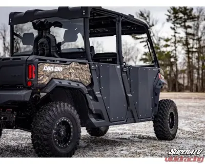 SuperATV Aluminum Doors Can-Am Defender 4-Door 2016+ - DOOR-CA-DEFMAX-002-00