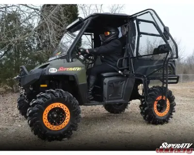 SuperATV Scratch Resistant Cab Enclosure Door Polaris Ranger Full Size 570 2016+ - DOOR-P-RAN-09XP-001-72