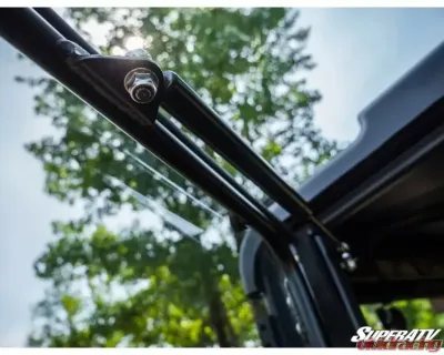 SuperATV Scratch Resistant Cab Enclosure 2-Door Polaris Ranger Mid Size 2015+ - DOOR-P-RAN-MID-001-72