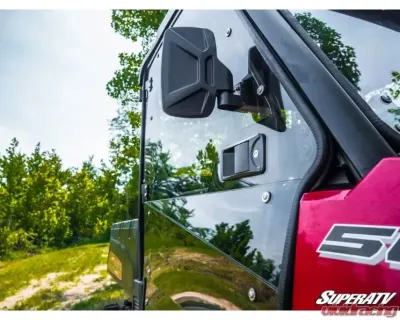 SuperATV Scratch Resistant Cab Enclosure 4-Door Polaris Ranger Mid Size 2015+ - DOOR-P-RAN-MID4-001-72