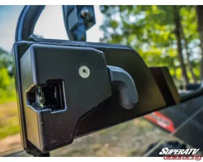 SuperATV Scratch Resistant Cab Enclosure 4-Door Polaris Ranger Mid Size 2015+ - DOOR-P-RAN-MID4-001-72