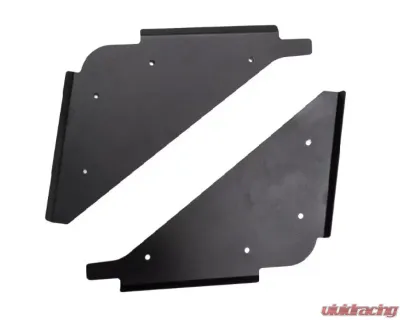 SuperATV Clear Lower 2-Doors w/ Aluminum Side Panels Polaris RZR XP 4 Turbo 2016+ - DOOR-P-RZRT-K2-75