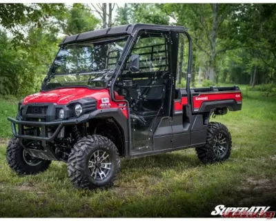 SuperATV Scratch Resistant Cab Enclosure 2-Doors Kawasaki Mule 2016+ - DR-K-FX-001-72