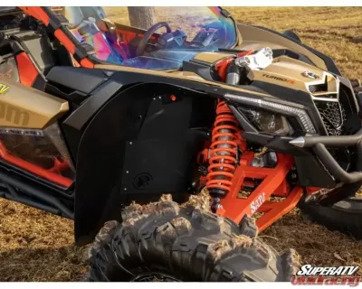 SuperATV Black Inner Fender Guards Can-Am Maverick X3 2017+ - FAP-CA-X3-01