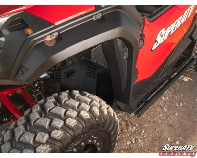 SuperATV Black  Inner Fender Guards Honda Pioneer 1000 2016+ - FAP-H-PIO1K-01