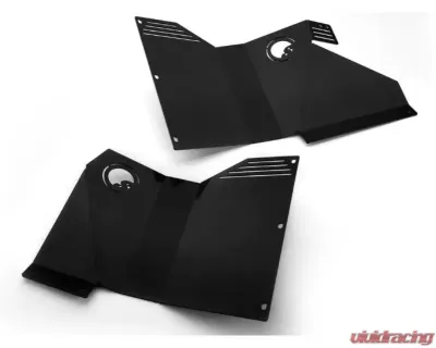 SuperATV Black Front Fender Guards Polaris Ranger XP 1000 2019+ - FAP-P-RAN1K-01