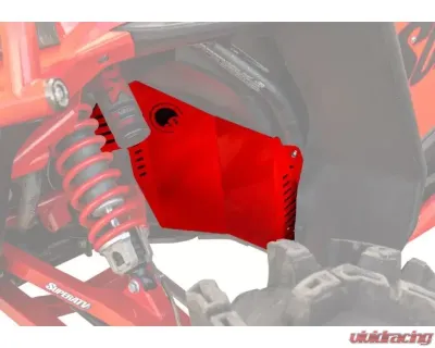 SuperATV Red Inner Fender Guards Polaris RZR XP 1000 2014+ - FAP-P-RZRXP-03