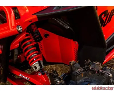 SuperATV Red Inner Fender Guards Polaris RZR XP 1000 2014+ - FAP-P-RZRXP-03